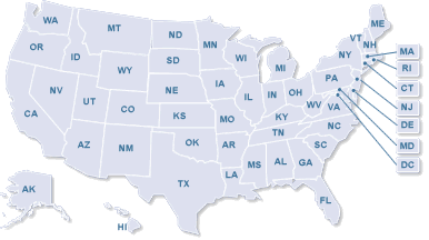 USA map