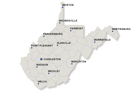 wv county map. West Virginia Foreclosed Homes